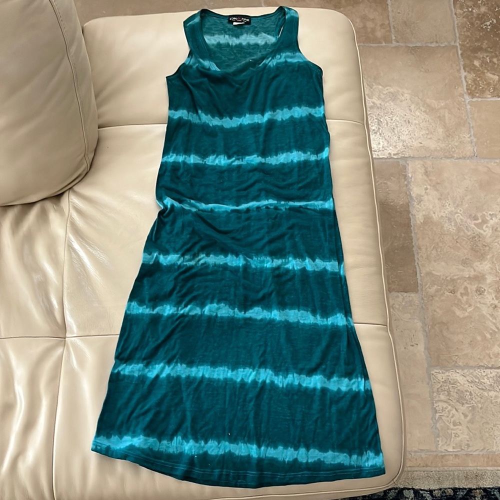 Lori&Jane blue stripped summer dress. Size 10-12 girls.